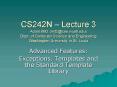 CS242N Lecture 3 Adam Mitz mitzcse.wustl.edu Dept. of Computer Science and Engineering Washington Un PowerPoint PPT Presentation