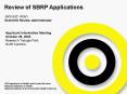 Review of SBRP Applications PowerPoint PPT Presentation