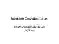 Intrusion Detection Issues PowerPoint PPT Presentation
