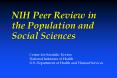NIH Peer Review in the Population and Social Sciences PowerPoint PPT Presentation