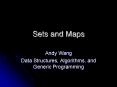 Sets and Maps PowerPoint PPT Presentation
