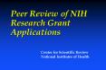Peer Review of NIH Research Grant Applications PowerPoint PPT Presentation