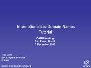 Internationalized Domain Names Tutorial