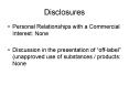 Disclosures PowerPoint PPT Presentation