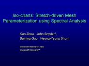 Isocharts: Stretchdriven Mesh Parameterization using Spectral Analysis