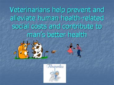 Human health costs of animals diseases