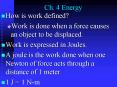 Ch. 4 Energy PowerPoint PPT Presentation