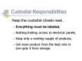 Custodial Responsibilities PowerPoint PPT Presentation