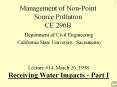 Management of Non-Point Source Pollution CE 296B PowerPoint PPT Presentation