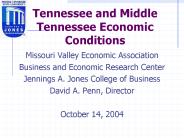 Tennessee and Middle Tennessee Economic Conditions