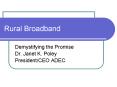 Rural Broadband PowerPoint PPT Presentation