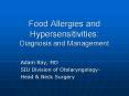 Food Allergies and Hypersensitivities: Diagnosis and Management PowerPoint PPT Presentation
