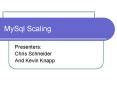 MySql Scaling PowerPoint PPT Presentation