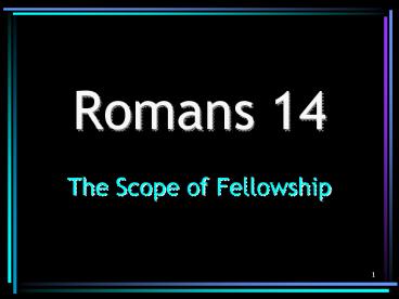 Romans 14