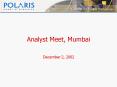 Analyst Meet, Mumbai December 2, 2002 PowerPoint PPT Presentation