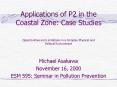 Applications of P2 in the Coastal Zone: Case Studies PowerPoint PPT Presentation