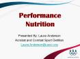 Performance Nutrition PowerPoint PPT Presentation