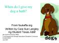 When do I give my dog a bath PowerPoint PPT Presentation