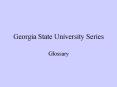 Georgia State University Series PowerPoint PPT Presentation