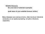 Wildlife Diseases