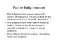 Path to Enlightenment PowerPoint PPT Presentation