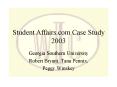 Student Affairs.com Case Study 2003 PowerPoint PPT Presentation