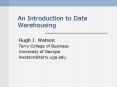An Introduction to Data Warehousing PowerPoint PPT Presentation