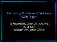 Extracting Structured Data from Web Pages PowerPoint PPT Presentation