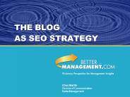 THE BLOG AS SEO STRATEGY