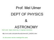 Prof. Mel Ulmer