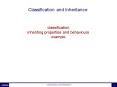 Classification and Inheritance PowerPoint PPT Presentation