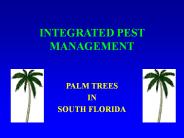 INTEGRATED PEST MANAGEMENT