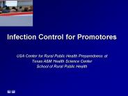 Infection Control for Promotores