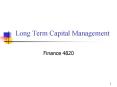 Long Term Capital Management PowerPoint PPT Presentation
