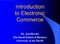 Introduction to Electronic Commerce