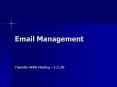 Email Management PowerPoint PPT Presentation