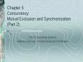 Chapter 5 Concurrency: Mutual Exclusion and Synchronization Part 2 PowerPoint PPT Presentation