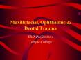 Maxillofacial, Ophthalmic PowerPoint PPT Presentation
