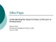 Who Pays PowerPoint PPT Presentation