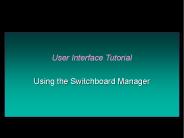 User Interface Tutorial
