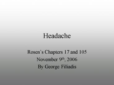 Headache
