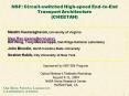NSF: Circuitswitched Highspeed EndtoEnd Transport Architecture CHEETAH PowerPoint PPT Presentation