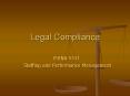 Legal Compliance PowerPoint PPT Presentation