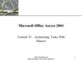 New Perspectives on Microsoft Office Access 2003 Tutorial 10 PowerPoint PPT Presentation