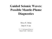 Guided Seismic Waves: Possible MantlePlume Diagnostics