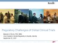 Regulatory Challenges of Global Clinical Trials PowerPoint PPT Presentation