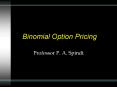Binomial Option Pricing PowerPoint PPT Presentation