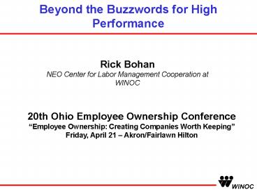 Beyond the Buzzwords for High Performance