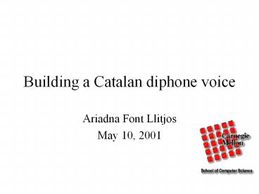 Building a Catalan diphone voice
