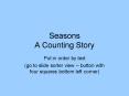 Seasons A Counting Story PowerPoint PPT Presentation